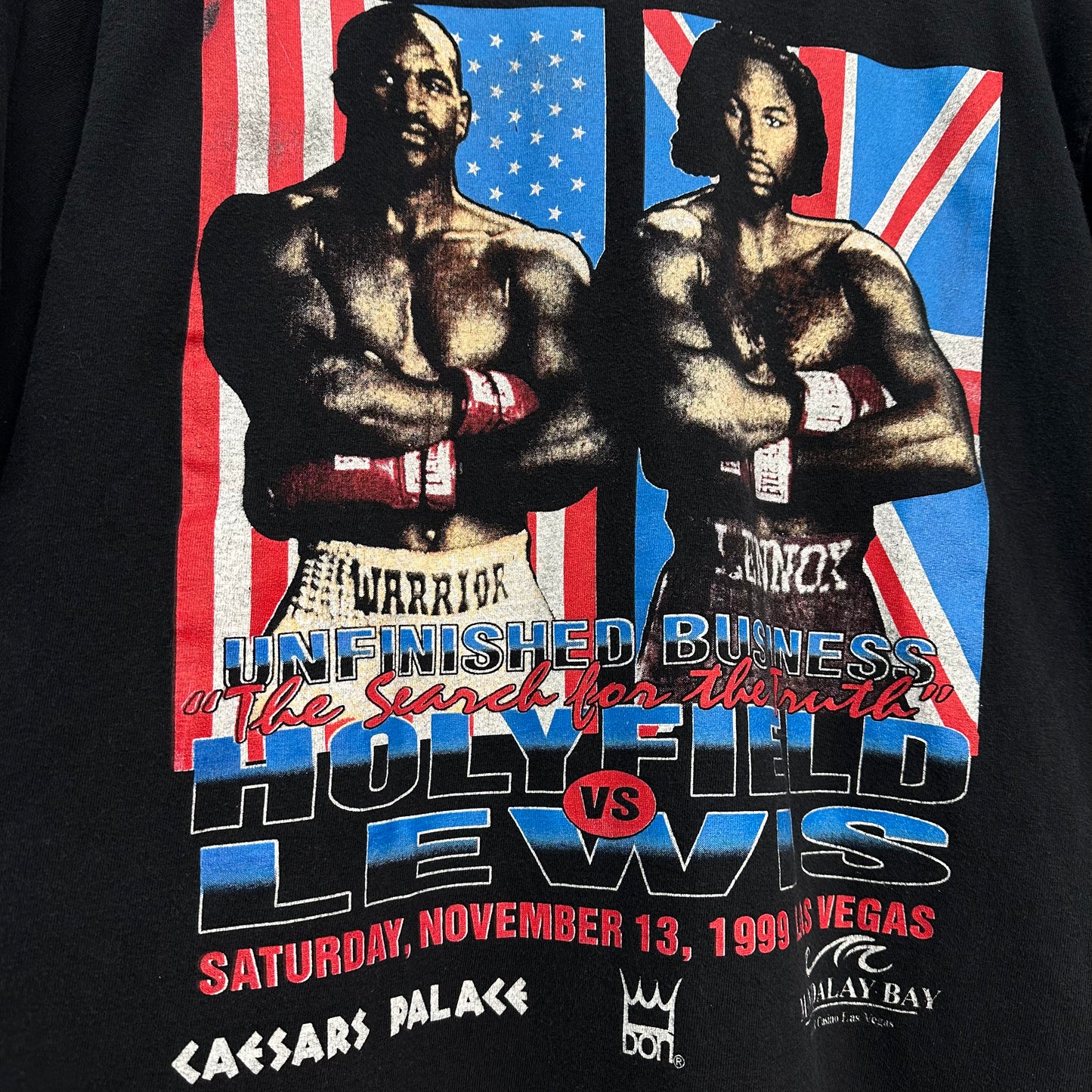 90's Holyfield vs Lewis Unfinished Business Shirt - L