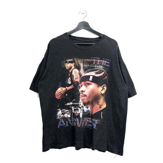 Allen Iverson Y2K Bootleg Rap Tee Style  Shirt - L