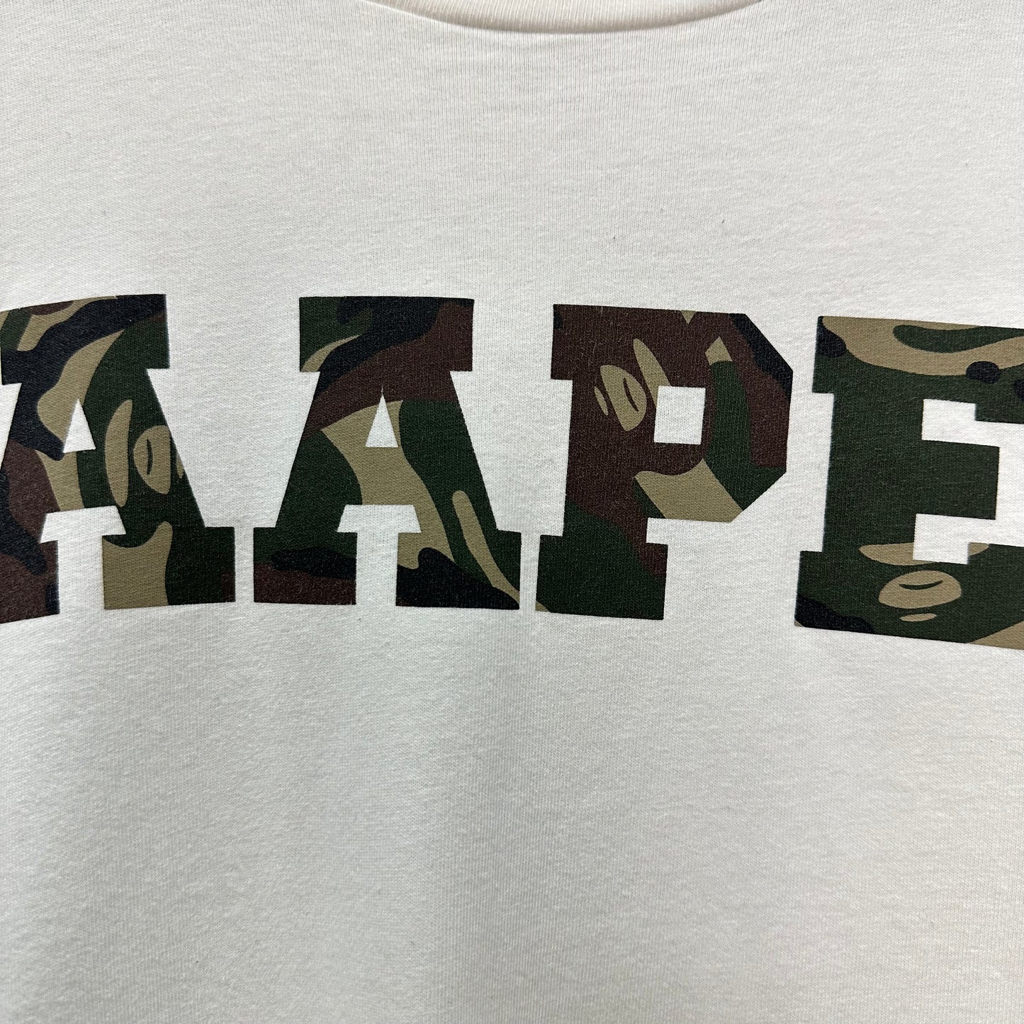 AAPE Spellout Camo Shirt - M