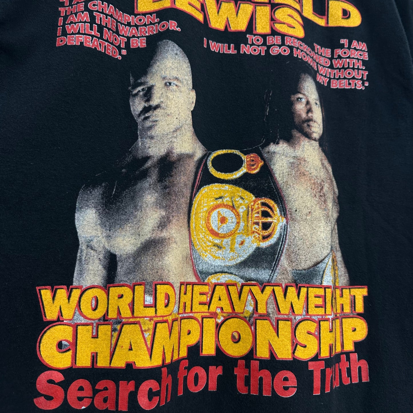 90's Holyfield vs Lewis Unfinished Business Shirt - L